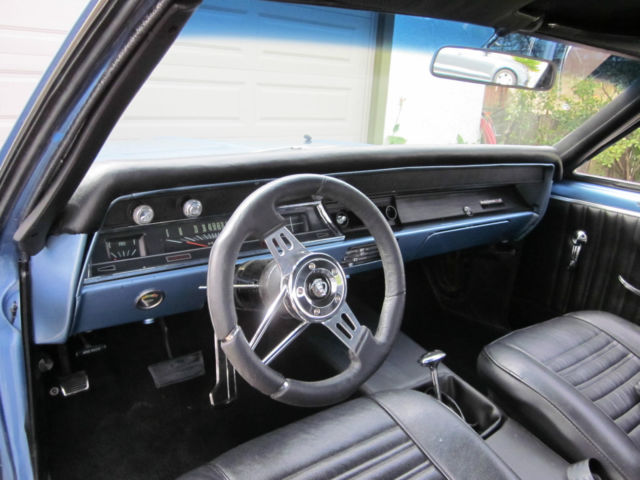 1967 Blue Chevrolet Chevelle two door HT