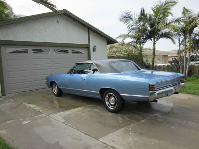 1967 Blue Chevrolet Chevelle two door HT