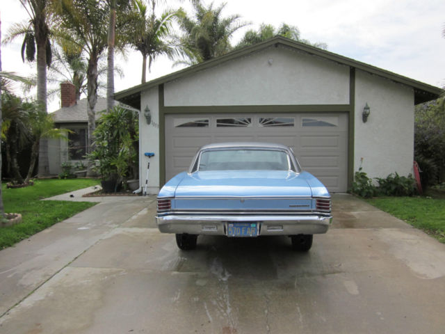 1967 Blue Chevrolet Chevelle two door HT