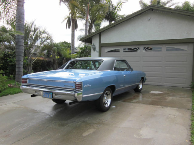 1967 Blue Chevrolet Chevelle two door HT