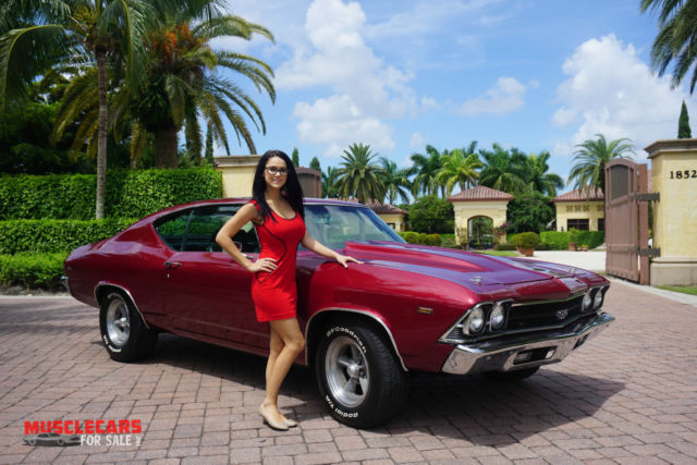 1969 Red Chevrolet Chevelle Coupe