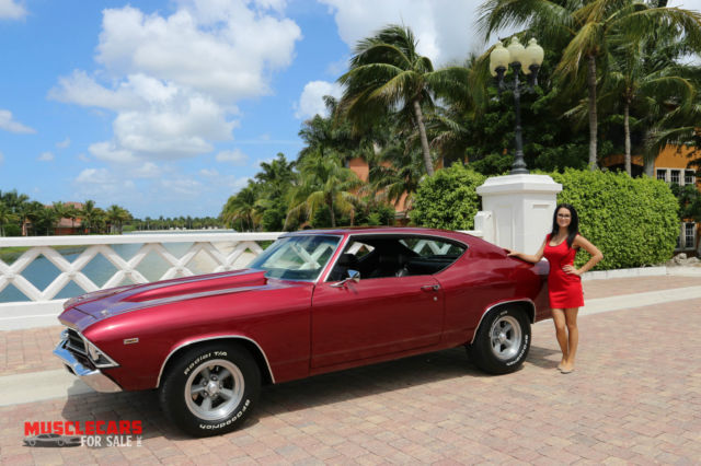 1969 Red Chevrolet Chevelle Coupe