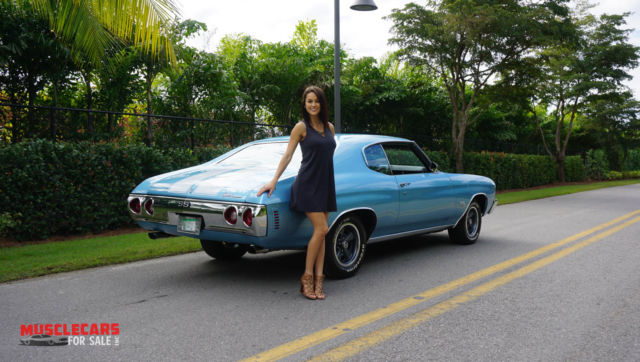 1972 Blue Met Chevrolet Chevelle Coupe
