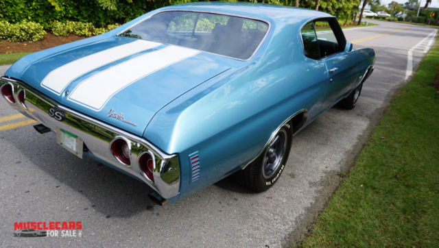 1972 Blue Met Chevrolet Chevelle Coupe