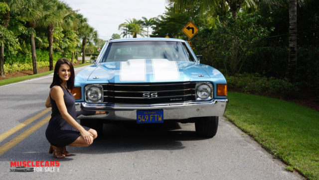 1972 Blue Met Chevrolet Chevelle Coupe