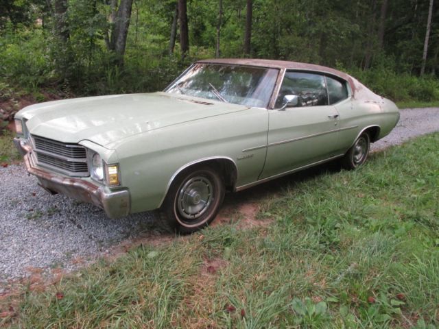 1972 Green Chevrolet Chevelle Fastback