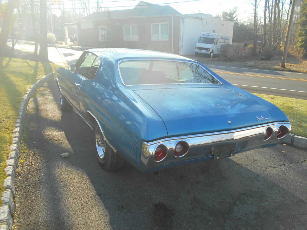 1971 Blue Chevrolet Chevelle 2 dr coupe