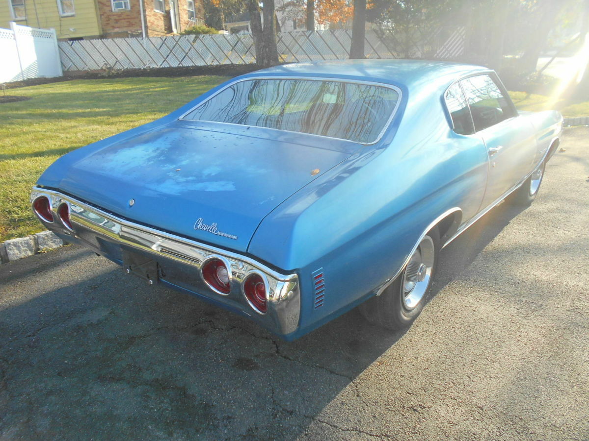 1971 Blue Chevrolet Chevelle 2 dr coupe