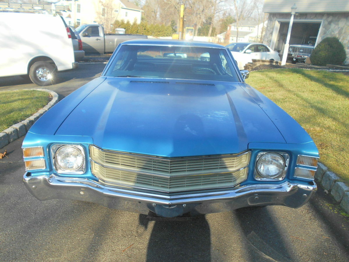 1971 Blue Chevrolet Chevelle 2 dr coupe