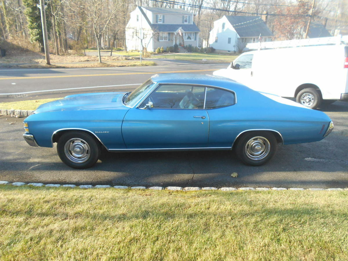 1971 Blue Chevrolet Chevelle 2 dr coupe