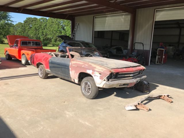 1969 Red Chevrolet Chevelle Convertible