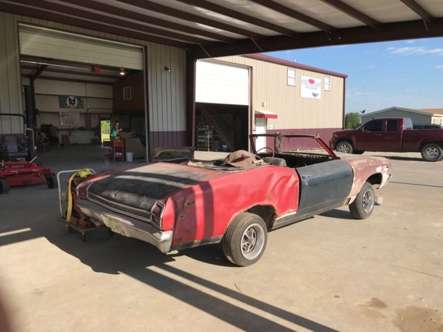 1969 Red Chevrolet Chevelle Convertible