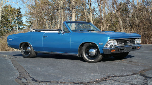 1966 Blue Chevrolet Chevelle Convertible