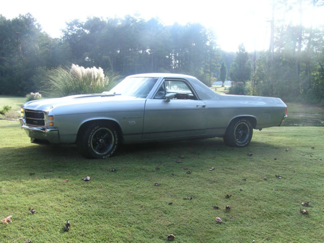 1971 Silver Chevrolet El Camino Cab & Chassis