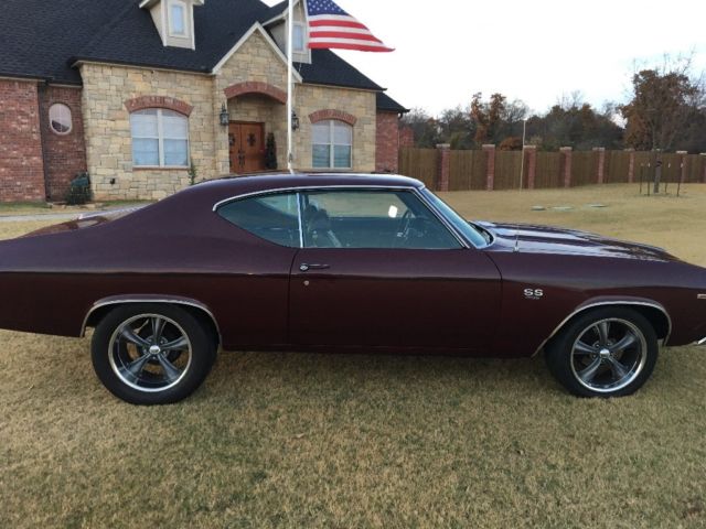 1969 Burgundy Chevrolet Chevelle Coupe