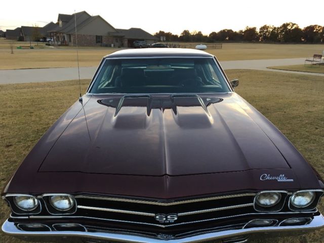 1969 Burgundy Chevrolet Chevelle Coupe