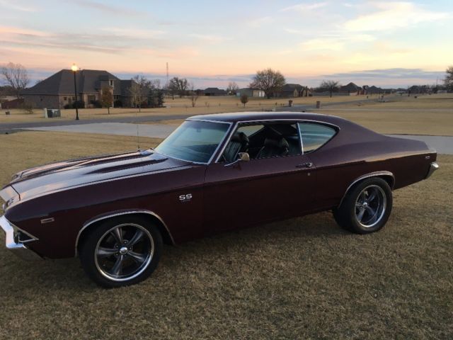 1969 Burgundy Chevrolet Chevelle Coupe