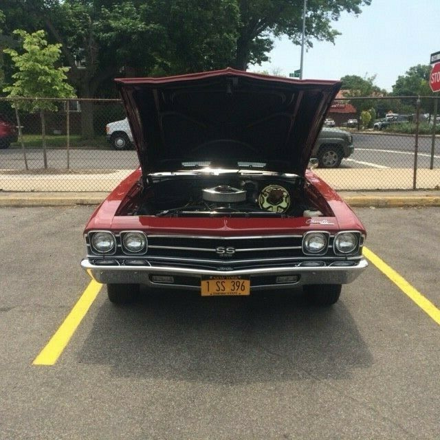 1969 Garnette Red Chevrolet Chevelle Coupe