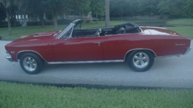 1966 Regal Red Chevrolet Chevelle Convertible