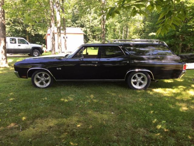 1970 Black Chevrolet Chevelle Wagon