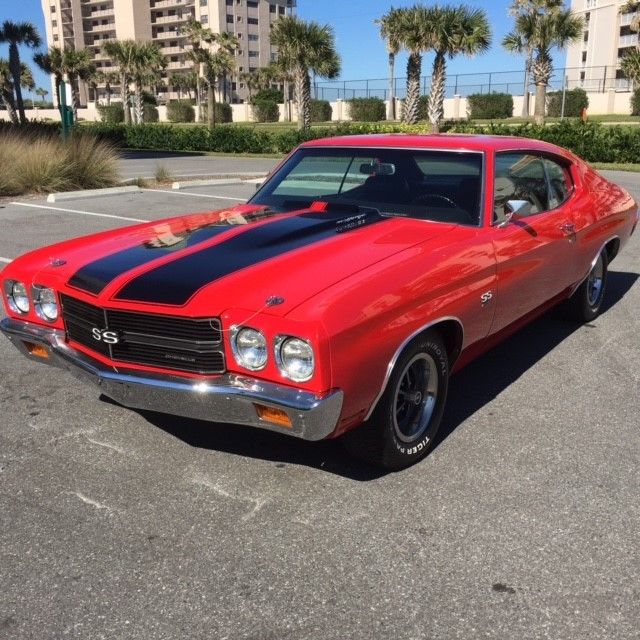 1970 Red Chevrolet Chevelle Coupe