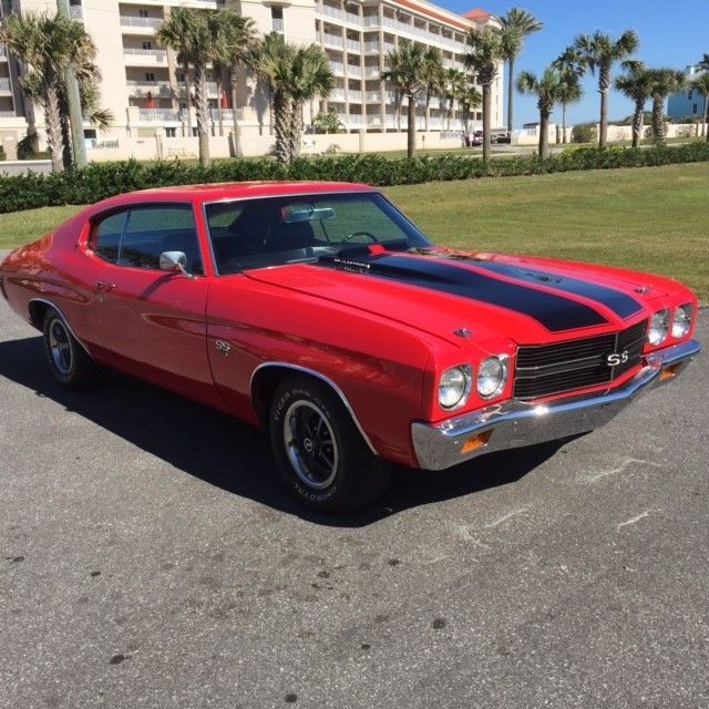 1970 Red Chevrolet Chevelle Coupe