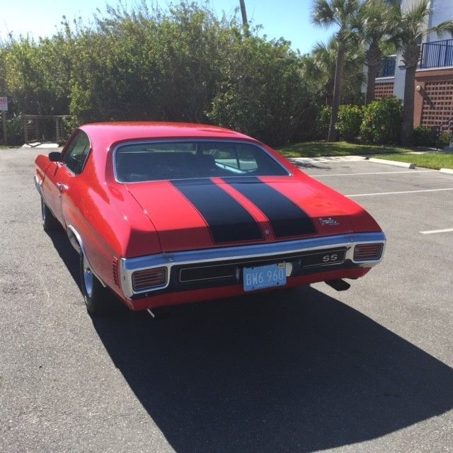 1970 Red Chevrolet Chevelle Coupe