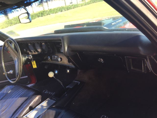 1970 Red Chevrolet Chevelle Coupe