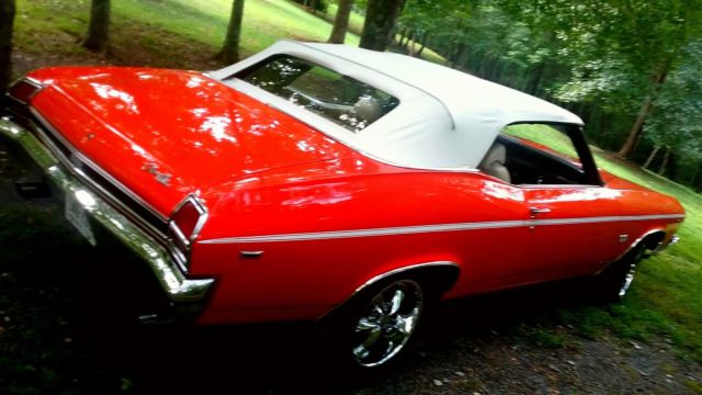1969 Orange Chevrolet Chevelle Convertible