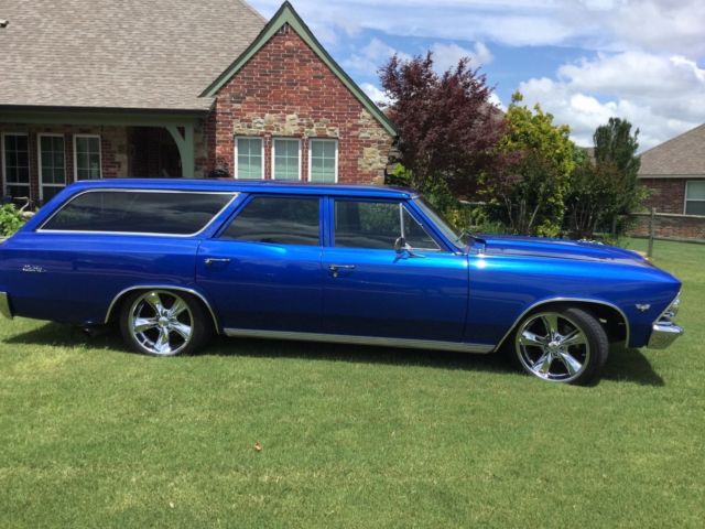 1966 Blue Chevrolet Chevelle Wagon