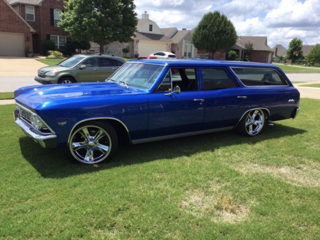 1966 Blue Chevrolet Chevelle Wagon