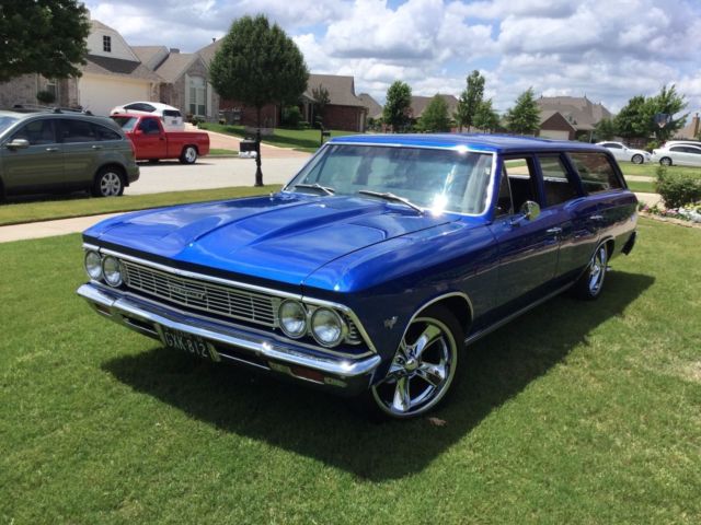 1966 Blue Chevrolet Chevelle Wagon