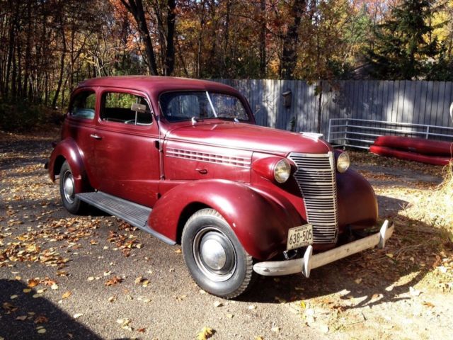 1938 Red Chevrolet Master Deluxe Truck Coupe