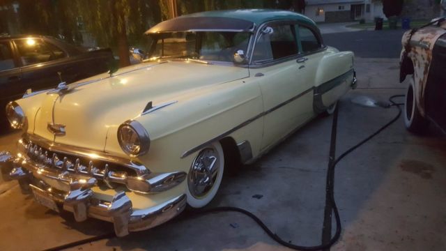 1954 Yellow Chevrolet Bel Air/150/210 Sedan