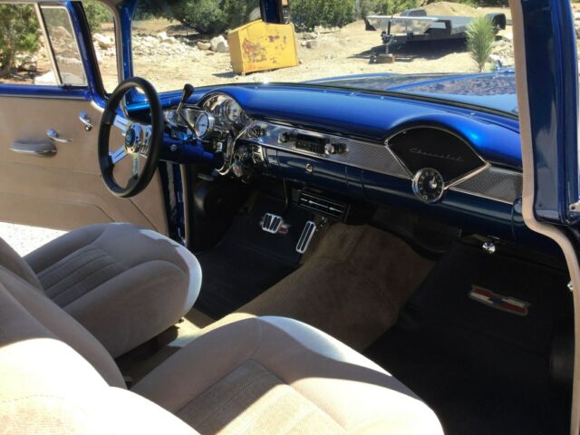 1955 Electron Blue Chevrolet Bel Air/150/210 Sedan