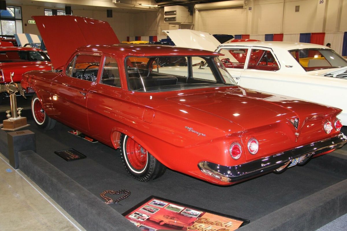 1961 hondurus maroon Chevrolet Biscayne Coupe