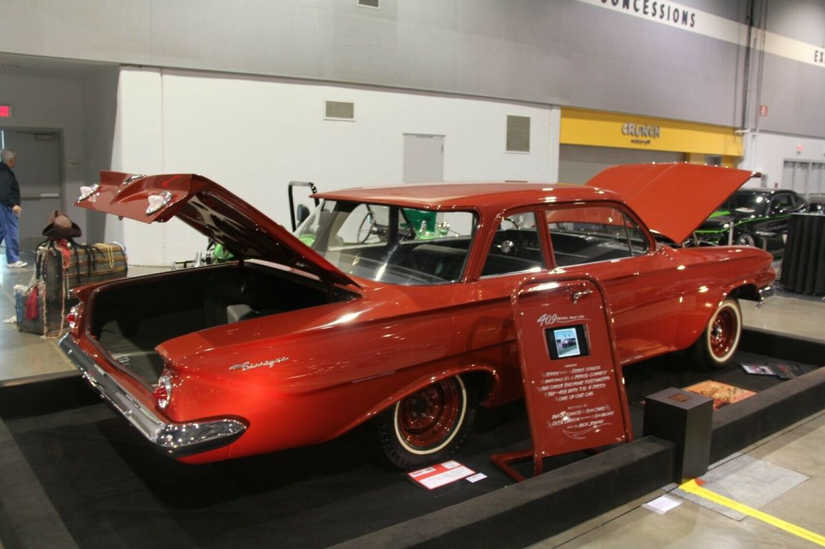 1961 hondurus maroon Chevrolet Biscayne Coupe