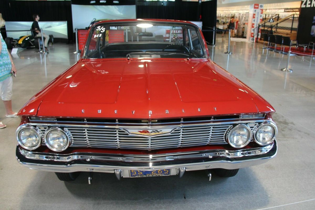 1961 hondurus maroon Chevrolet Biscayne Coupe