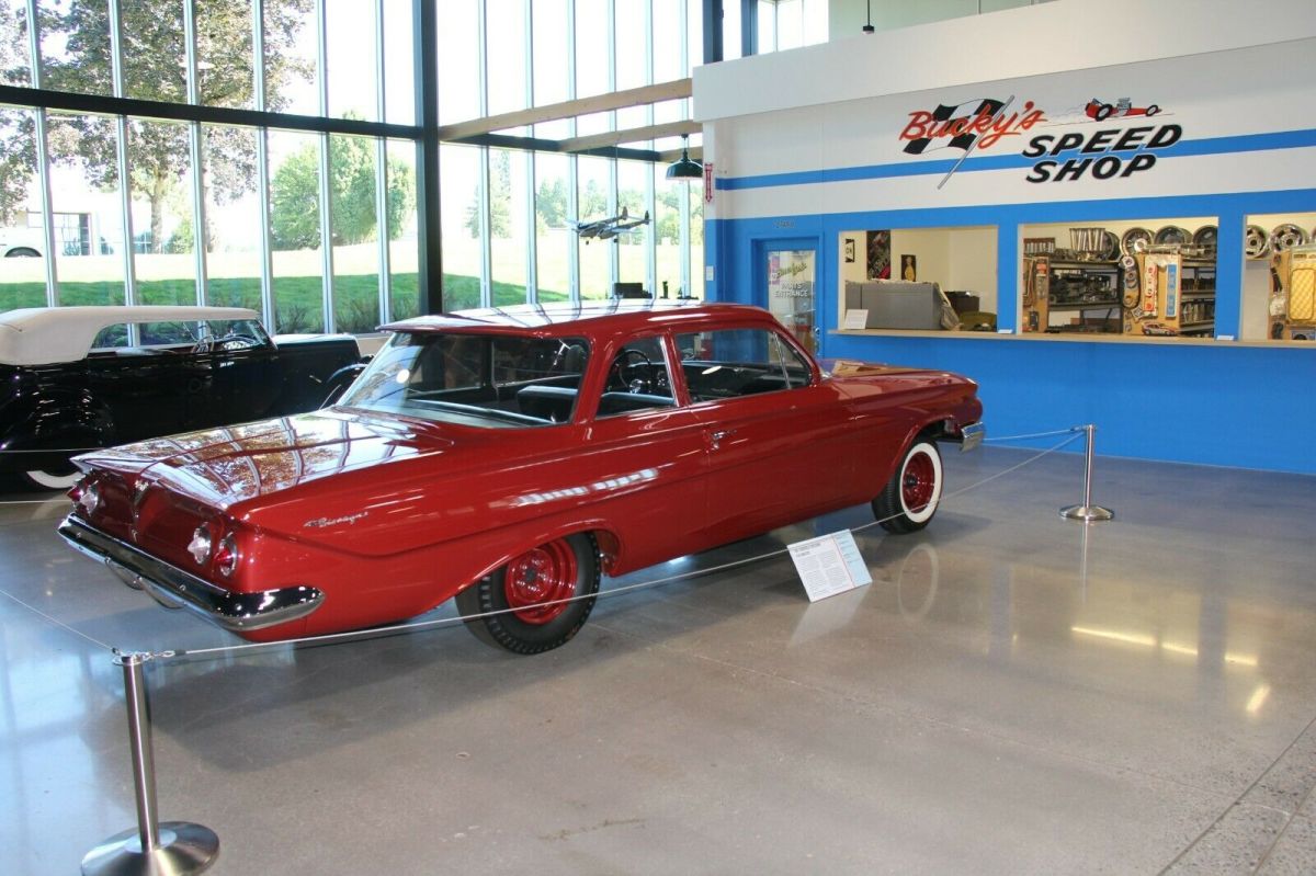 1961 hondurus maroon Chevrolet Biscayne Coupe