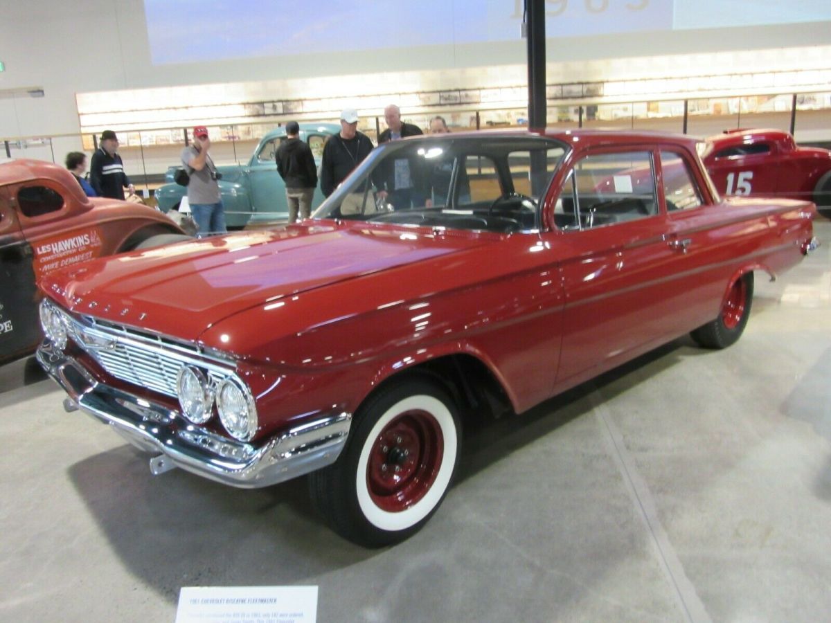 1961 hondurus maroon Chevrolet Biscayne Coupe