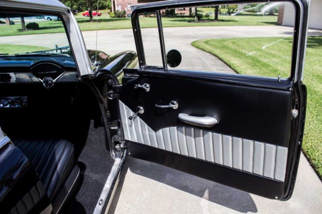 1955 Black/Silver Chevrolet Bel Air/150/210 2 Door Post