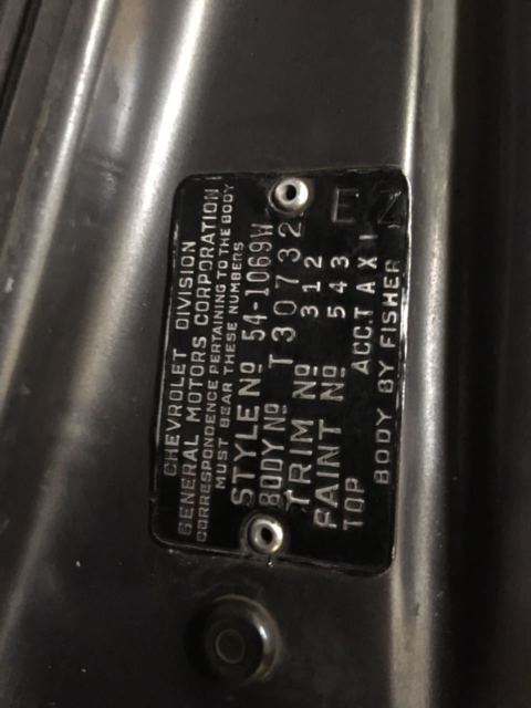 1954 Gris plateado Chevrolet Bel Air/150/210