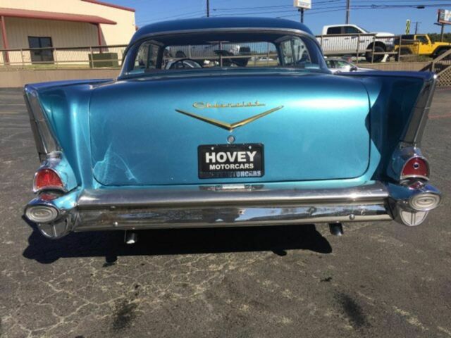 1957 Blue Chevrolet Bel Air Sedan