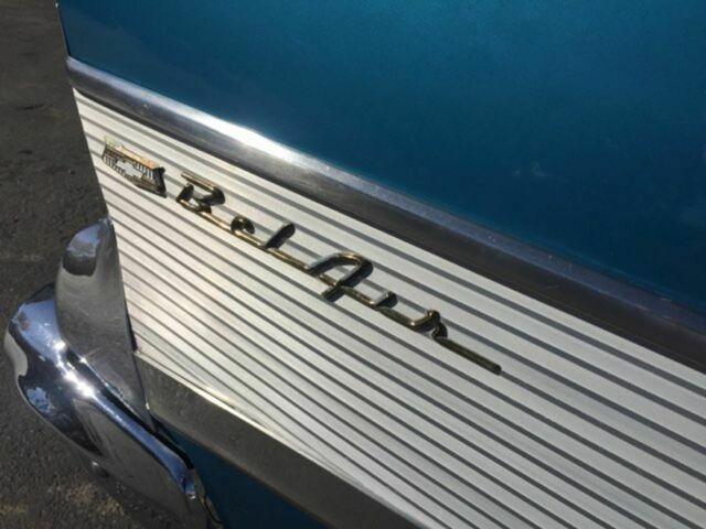 1957 Blue Chevrolet Bel Air Sedan