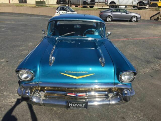 1957 Blue Chevrolet Bel Air Sedan