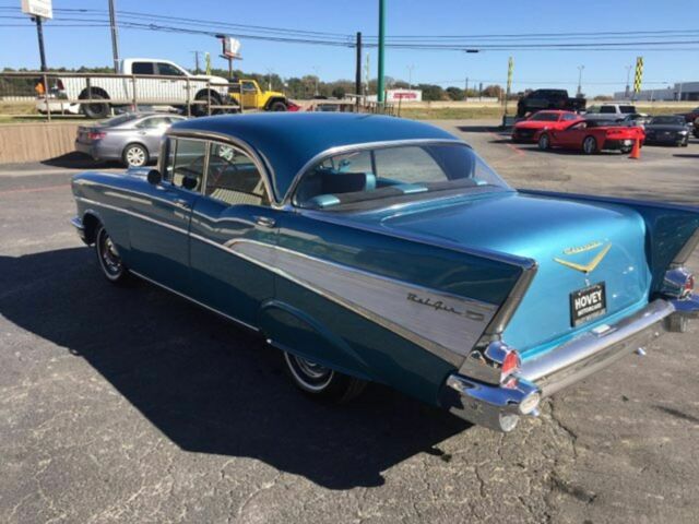 1957 Blue Chevrolet Bel Air Sedan