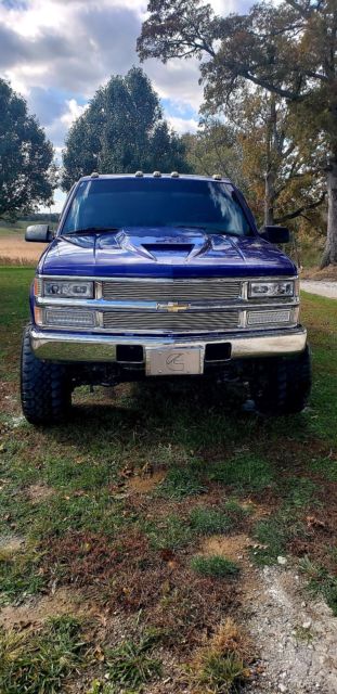1992 Blue Chevrolet C/K Pickup 3500 Standard Cab Pickup