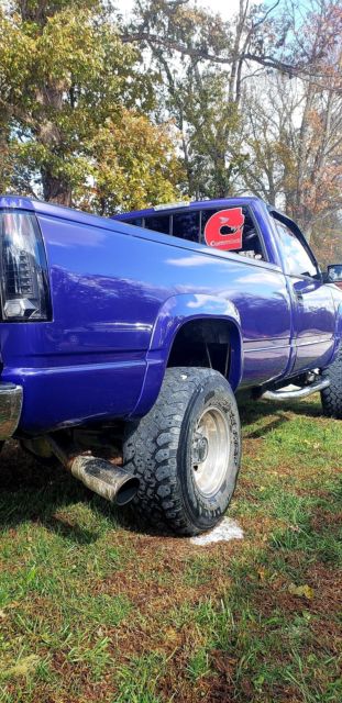 1992 Blue Chevrolet C/K Pickup 3500 Standard Cab Pickup