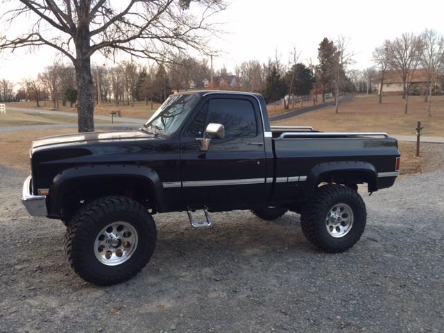 1982 Black Chevrolet C/K Pickup 1500 Standard Cab Pickup