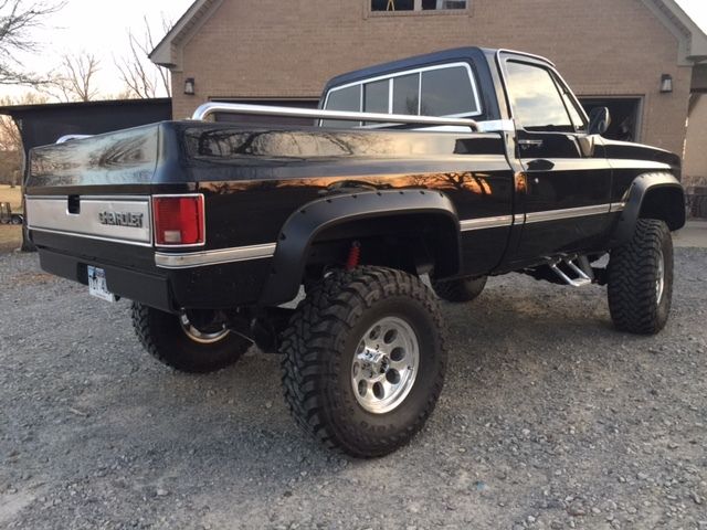 1982 Black Chevrolet C/K Pickup 1500 Standard Cab Pickup
